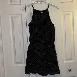 Black and White Polka Dot Romper- Old Navy